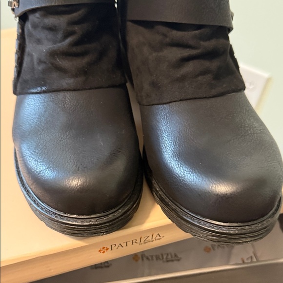 Spring Step Black Combat Boots - Picture 7 of 8